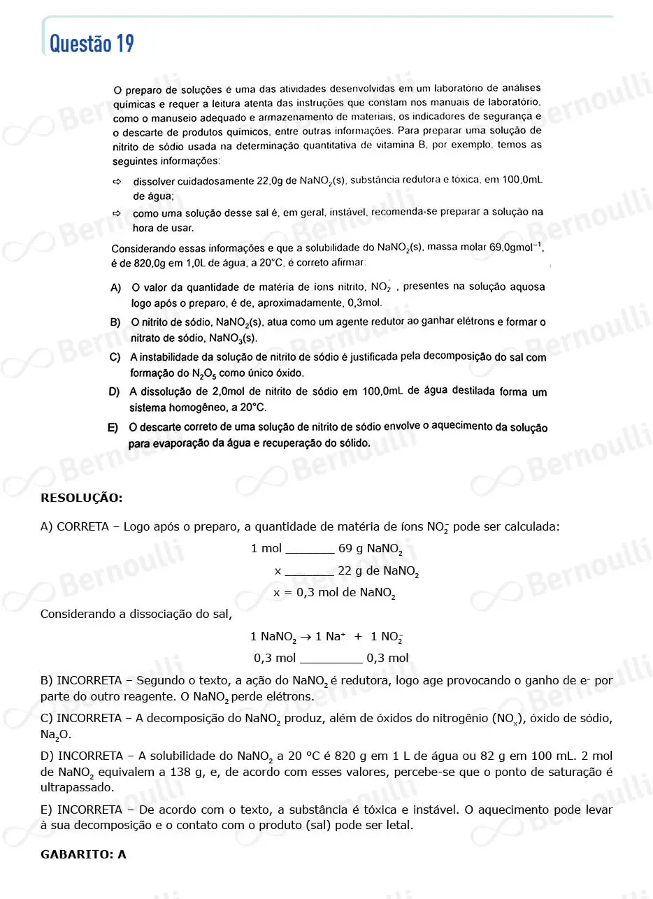 Questu00e3o 19 - Questu00f5es - 2022 - 1u00ba Semestre - BAHIANA