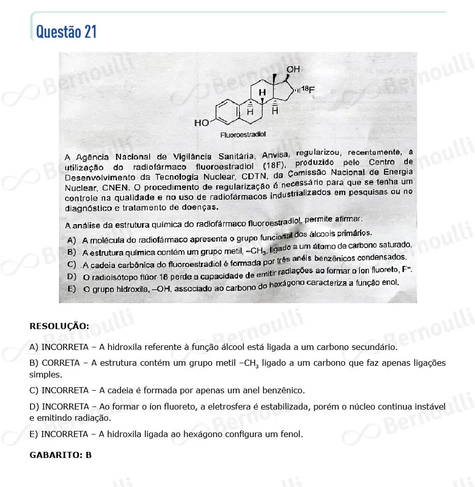 Questu00e3o 21 - Questu00f5es - 2022 - 1u00ba Semestre - BAHIANA