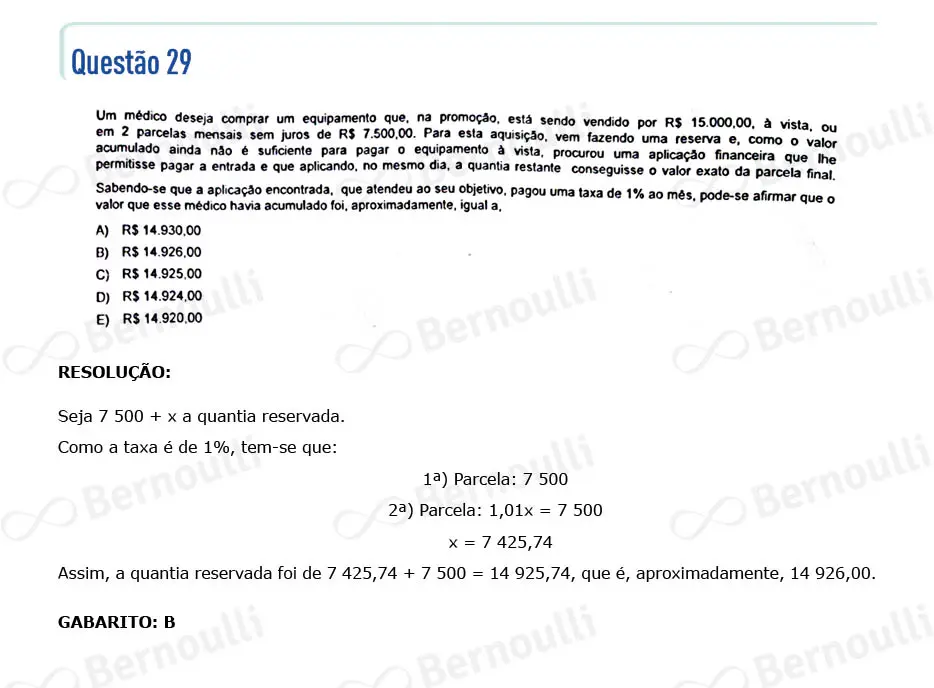 Questu00e3o 29 - Questu00f5es - 2022 - 2u00ba Semestre - BAHIANA