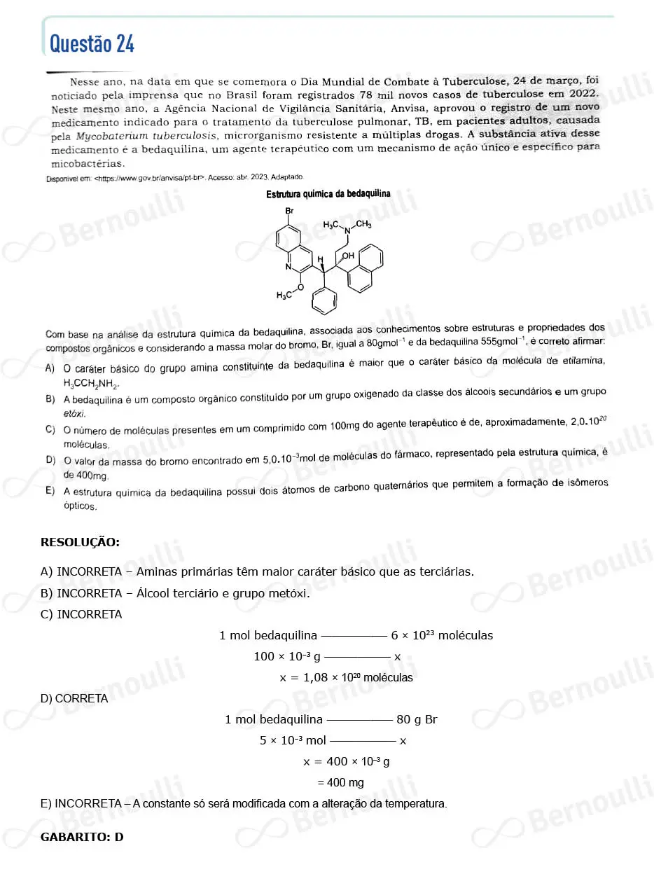 Questu00e3o 24 - Questu00f5es - 2023 - 2u00ba Semestre - BAHIANA