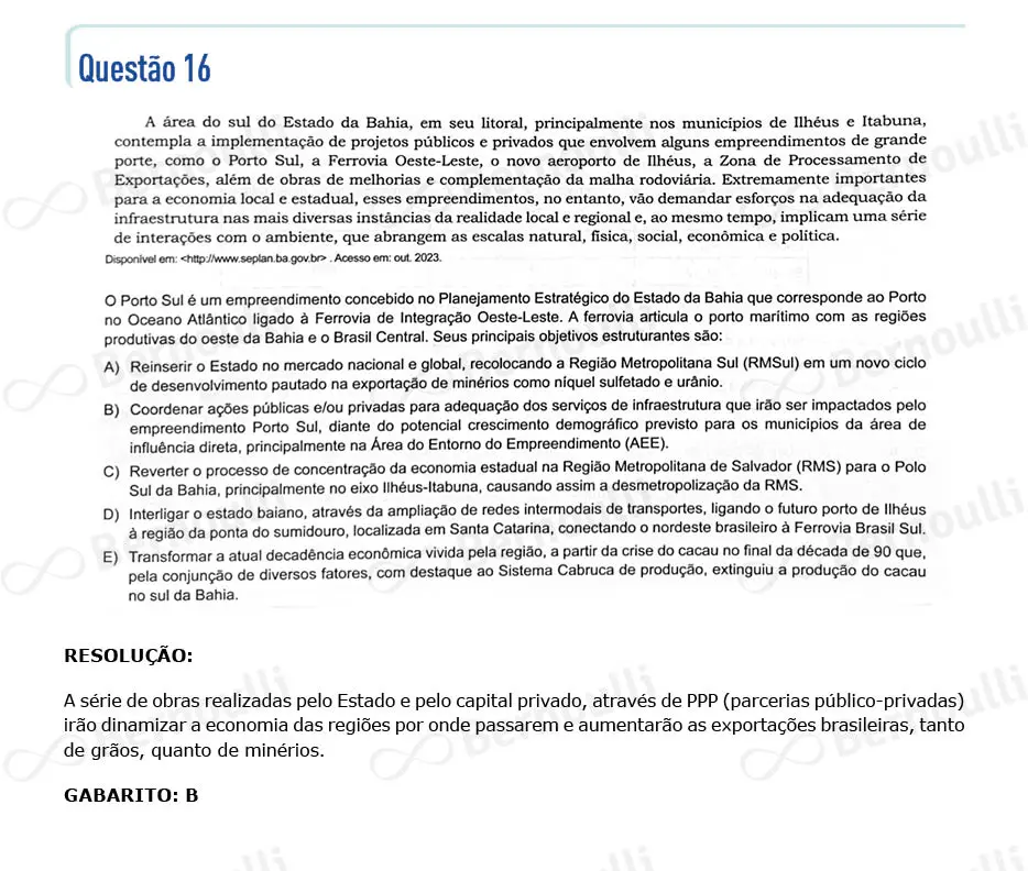 Questu00e3o 16 - Questu00f5es - 2024 - 1u00ba Semestre - BAHIANA