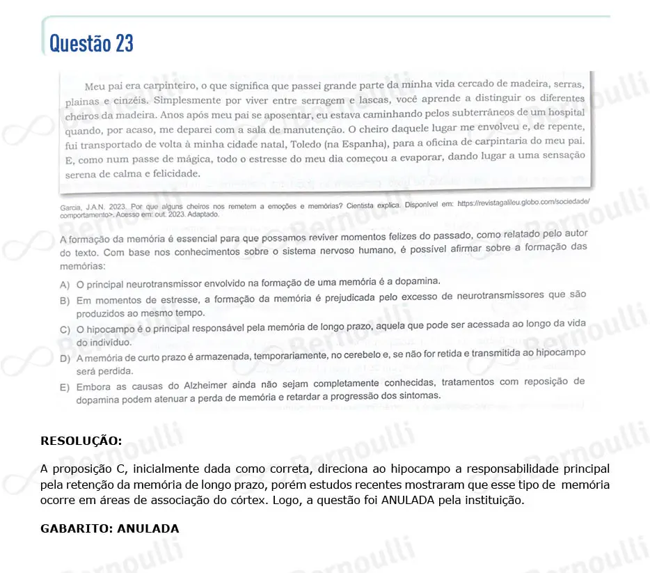 Questu00e3o 23 - Questu00f5es - 2024 - 1u00ba Semestre - BAHIANA