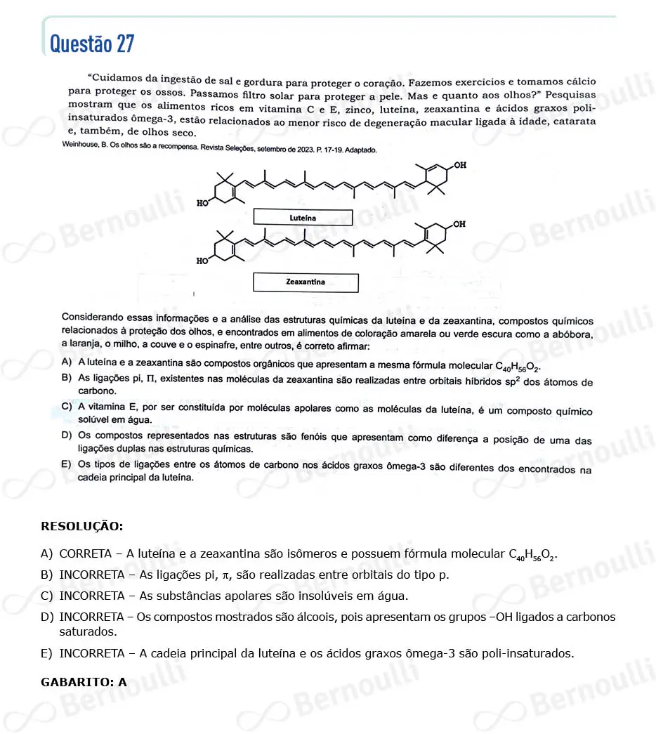 Questu00e3o 27 - Questu00f5es - 2024 - 1u00ba Semestre - BAHIANA