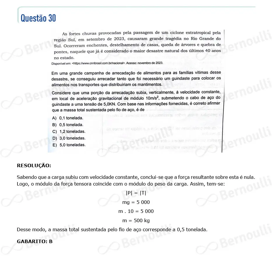 Questu00e3o 30 - Questu00f5es - 2024 - 1u00ba Semestre - BAHIANA