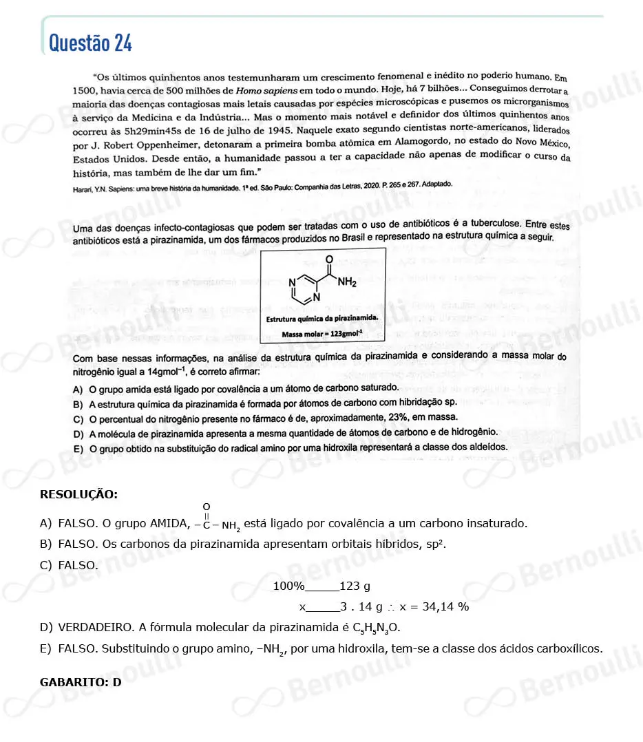 Questu00e3o 24 - Questu00f5es - 2024 - 2u00ba Semestre - BAHIANA