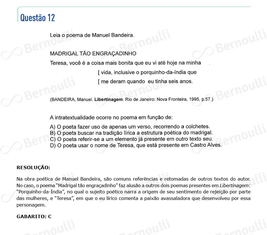 Questu00e3o 12 - Questu00f5es - 2023 - 1u00ba Semestre - CMMG