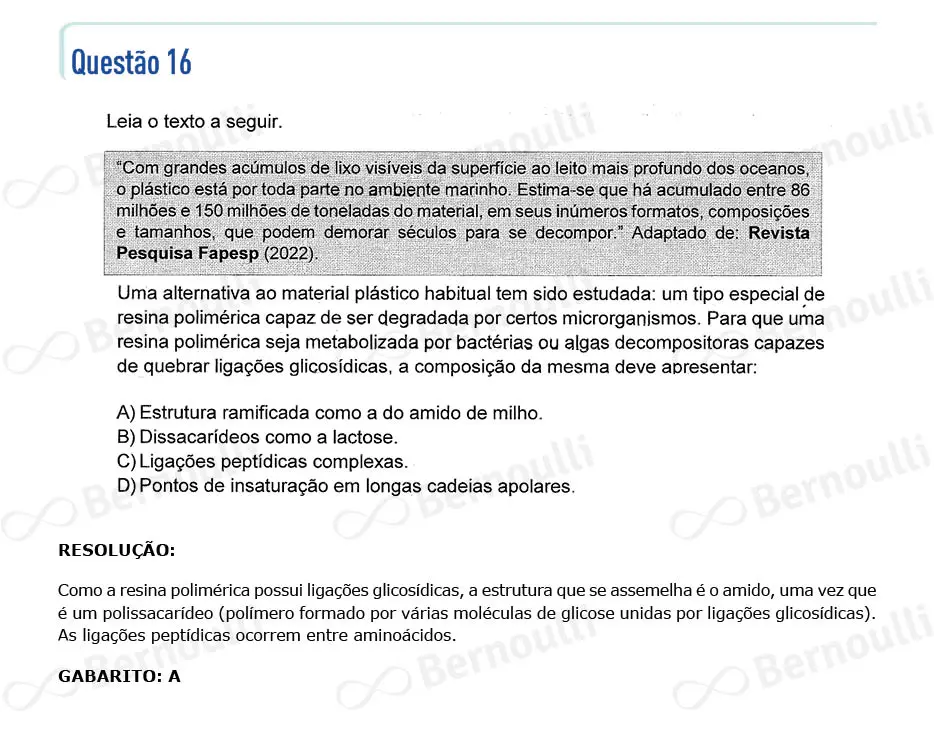 Questu00e3o 16 - Questu00f5es - 2023 - 1u00ba Semestre - CMMG