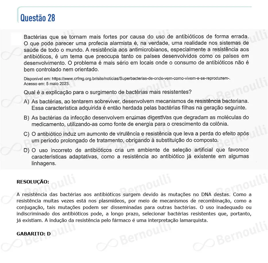 Questu00e3o 28 - Questu00f5es - 2023 - 2u00ba Semestre - CMMG