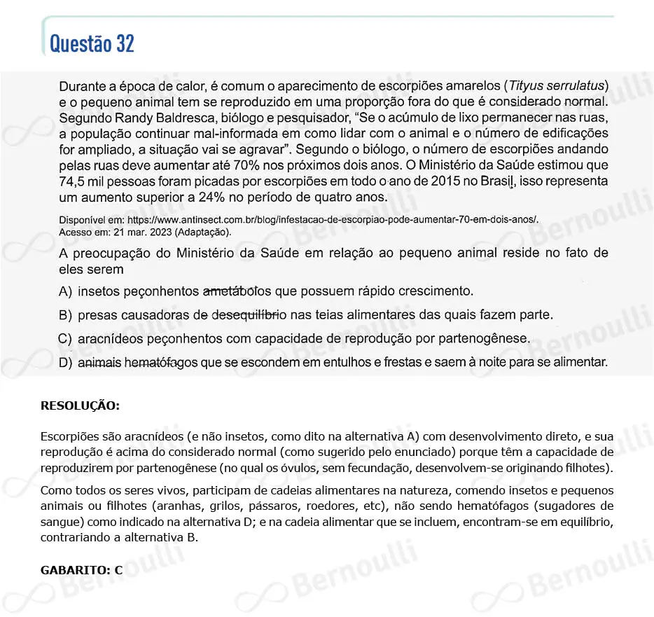 Questu00e3o 32 - Questu00f5es - 2023 - 2u00ba Semestre - CMMG