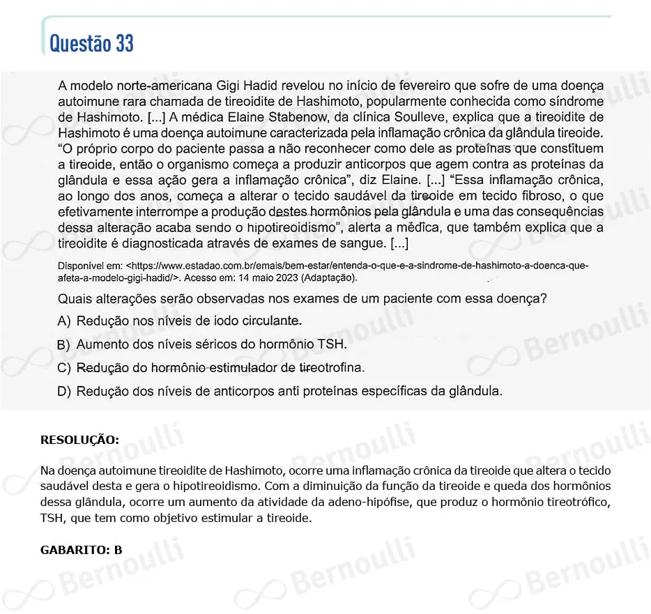 Questu00e3o 33 - Questu00f5es - 2023 - 2u00ba Semestre - CMMG