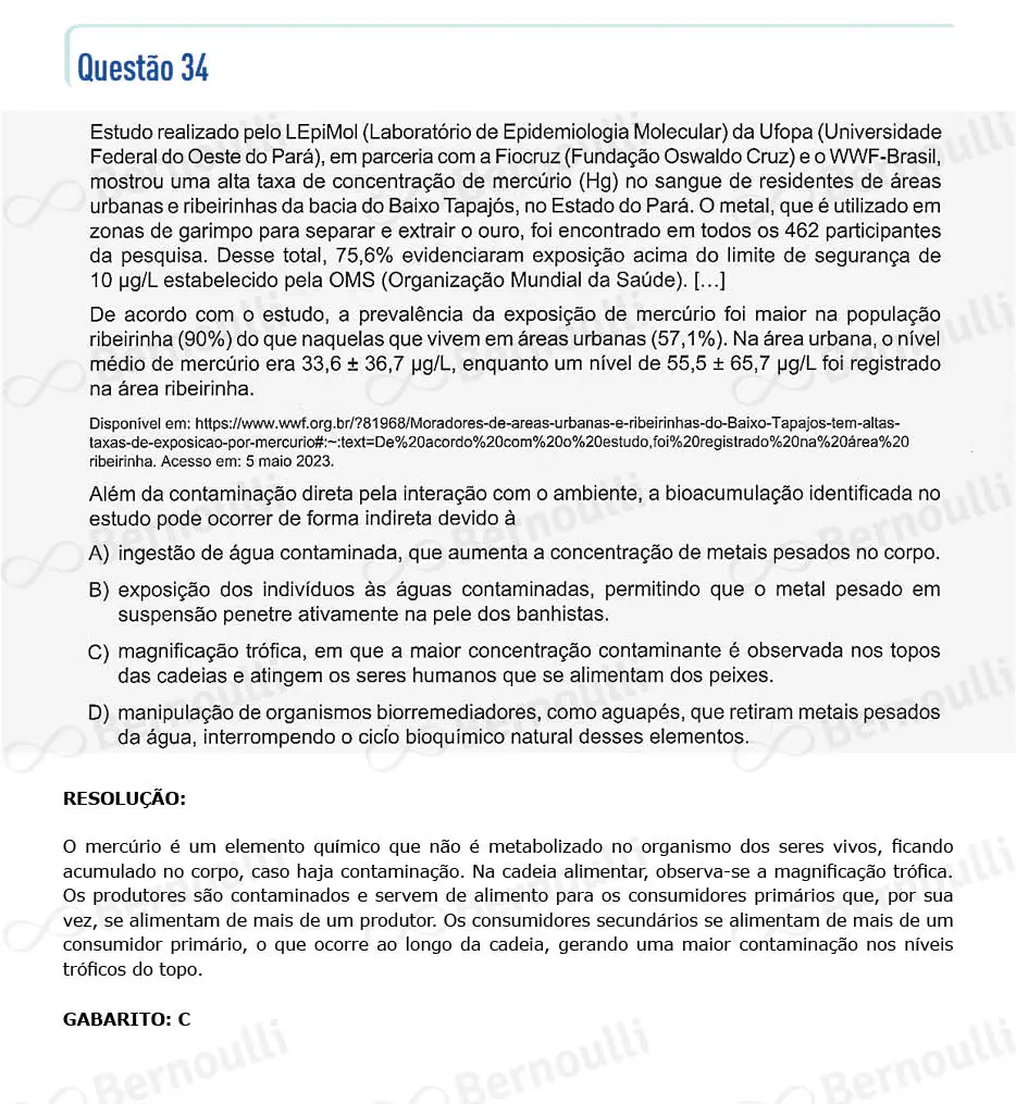 Questu00e3o 34 - Questu00f5es - 2023 - 2u00ba Semestre - CMMG