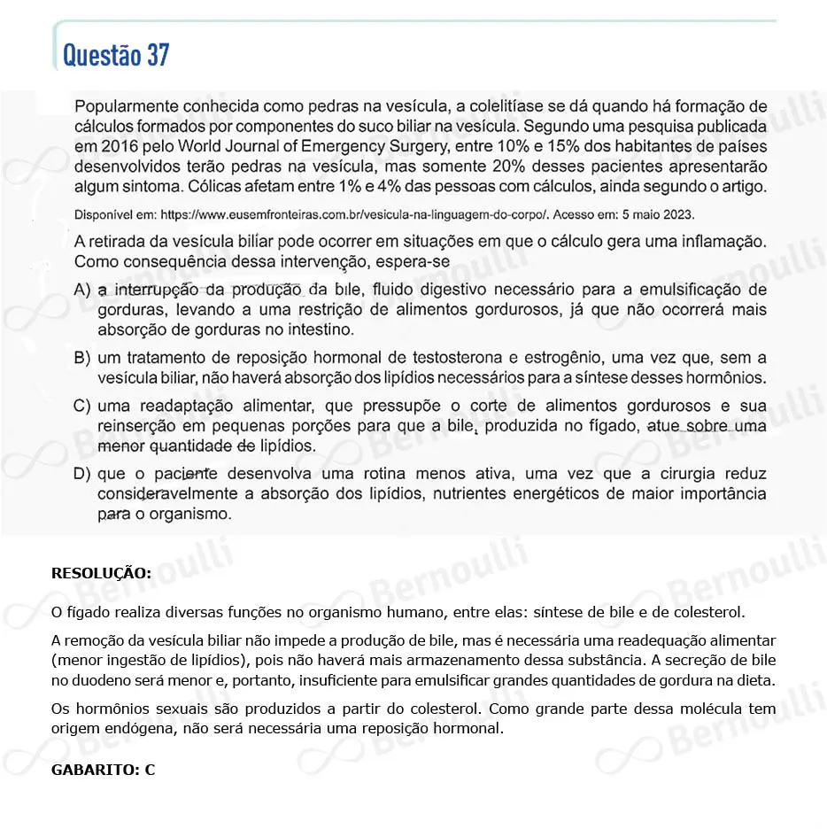 Questu00e3o 37 - Questu00f5es - 2023 - 2u00ba Semestre - CMMG