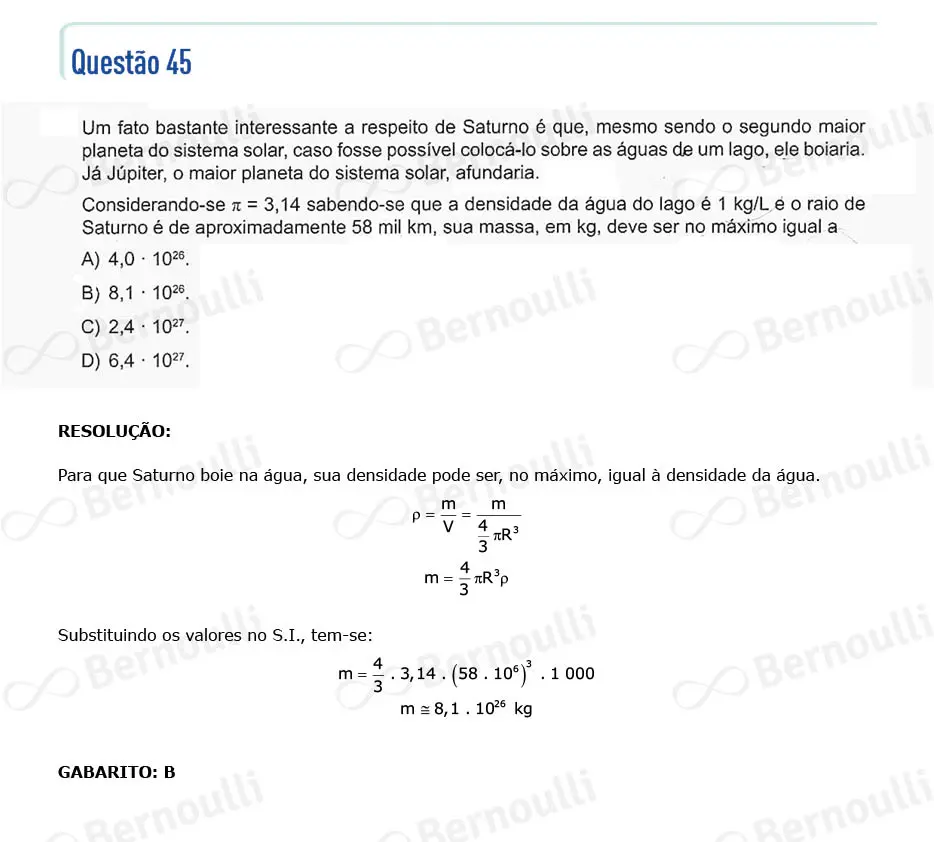 Questu00e3o 45 - Questu00f5es - 2023 - 2u00ba Semestre - CMMG