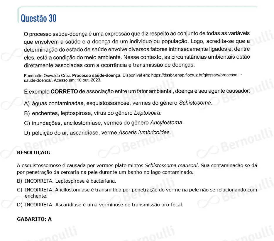 Questu00e3o 30 - Questu00f5es - 2024 - 1u00ba Semestre - CMMG