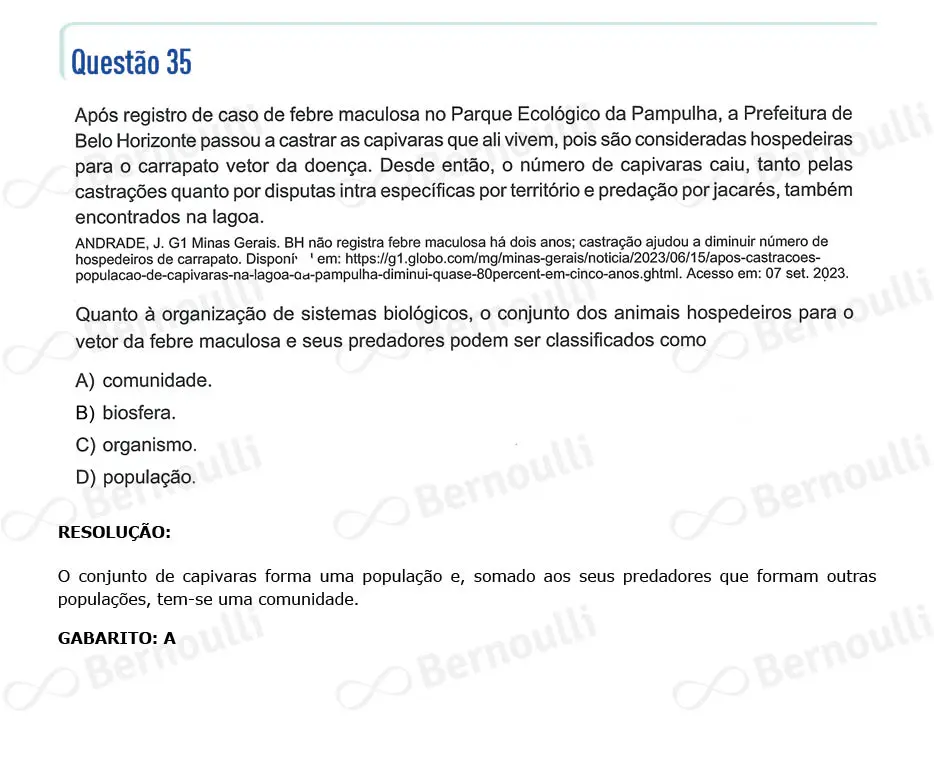 Questu00e3o 35 - Questu00f5es - 2024 - 1u00ba Semestre - CMMG