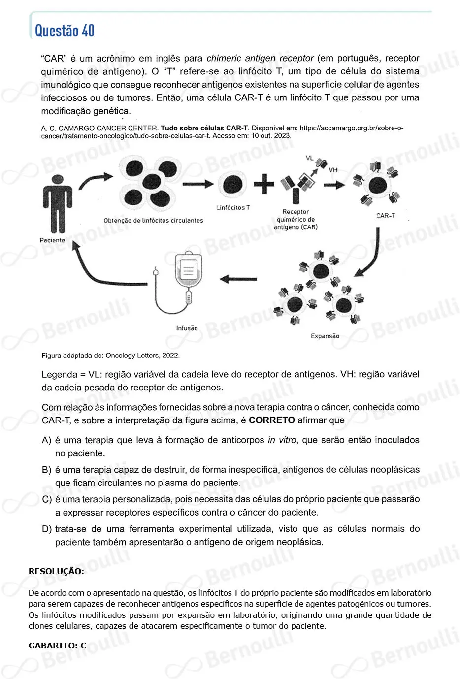 Questu00e3o 40 - Questu00f5es - 2024 - 1u00ba Semestre - CMMG