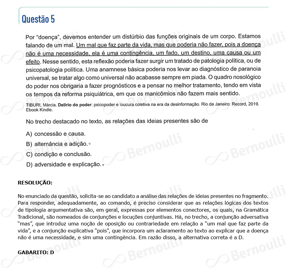 Questu00e3o 5 - Questu00f5es - 2024 - 1u00ba Semestre - CMMG