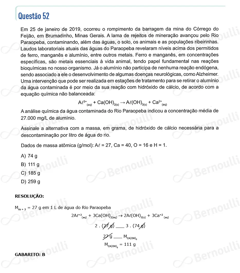 Questu00e3o 52 - Questu00f5es - 2024 - 1u00ba Semestre - CMMG