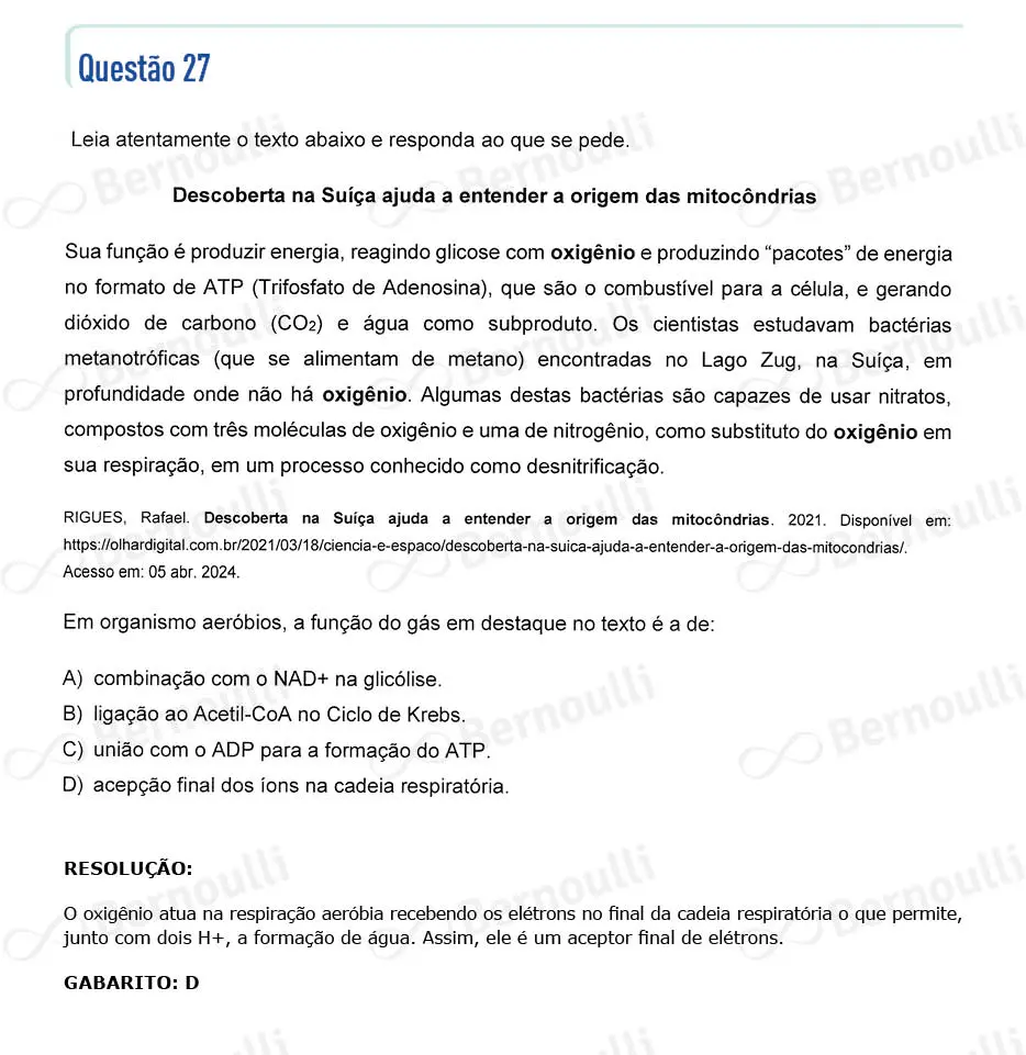 Questu00e3o 27 - Questu00f5es - 2024 - 2u00ba Semestre - CMMG