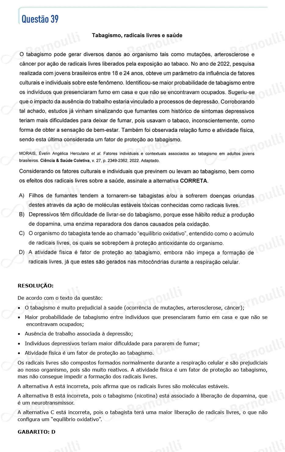 Questu00e3o 39 - Questu00f5es - 2024 - 2u00ba Semestre - CMMG