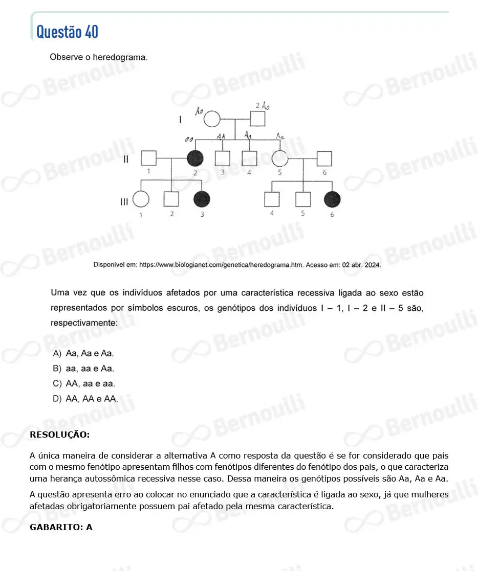 Questu00e3o 40 - Questu00f5es - 2024 - 2u00ba Semestre - CMMG