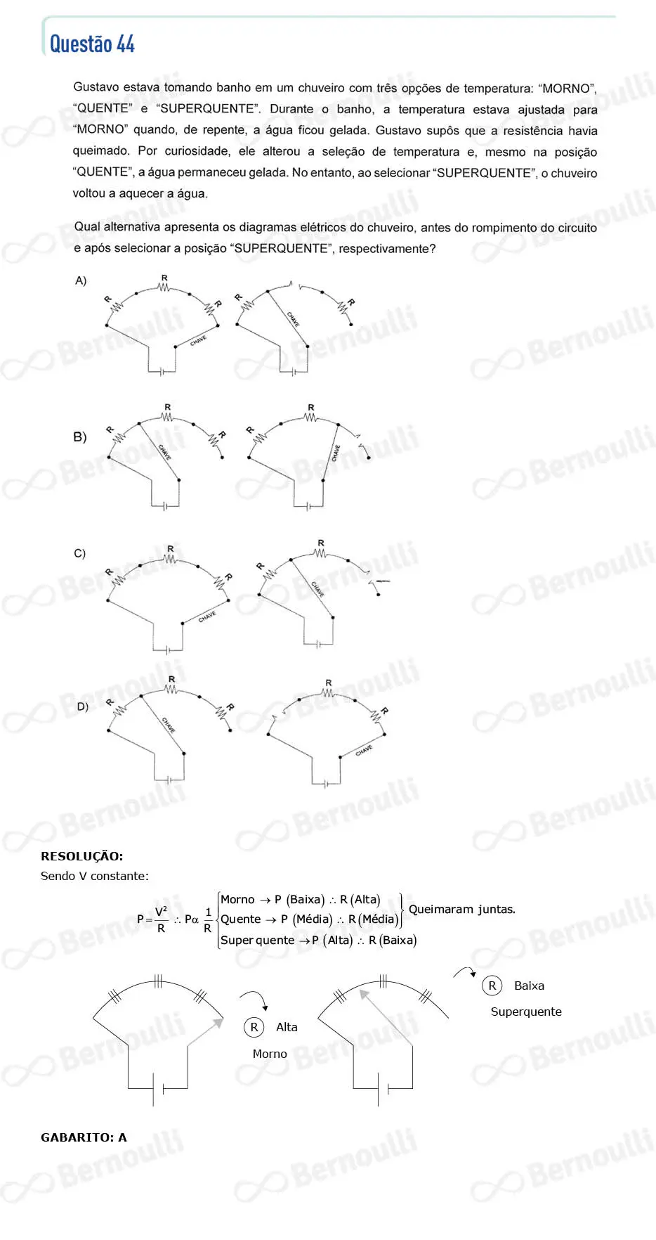 Questu00e3o 44 - Questu00f5es - 2024 - 2u00ba Semestre - CMMG