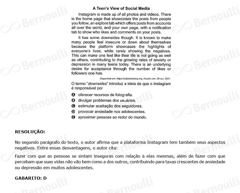 Questão 1 - Caderno Amarelo - 2023 - 1º Dia - Enem