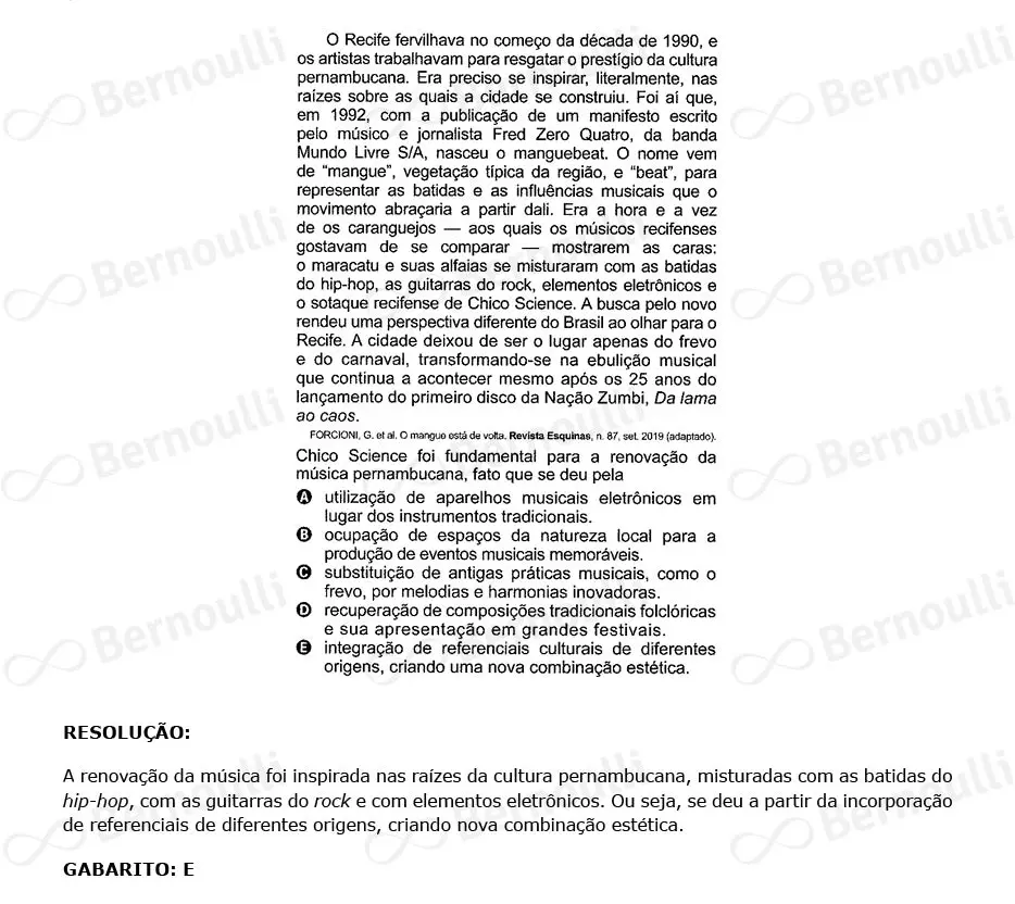 Questão 23 - Caderno Amarelo - 2023 - 1º Dia - Enem