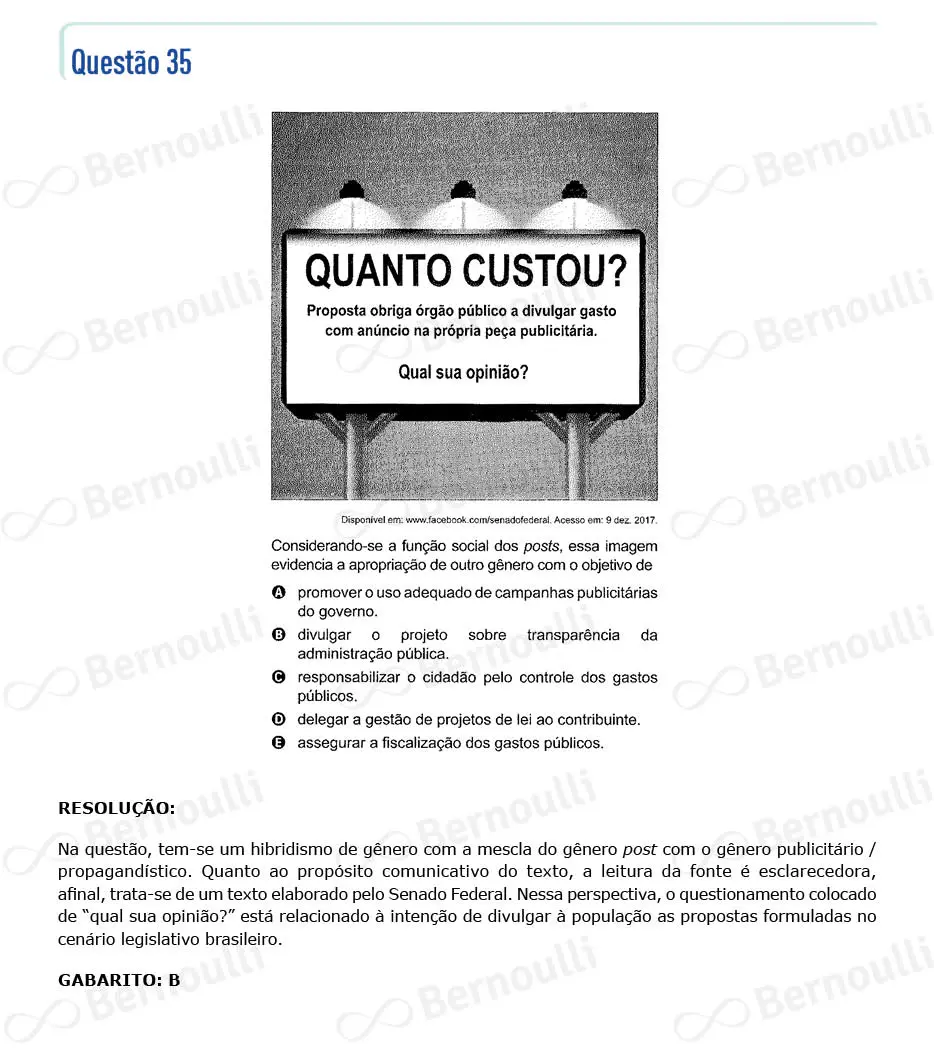 Questão 35 - Caderno Amarelo - 2023 - 1º Dia - Enem