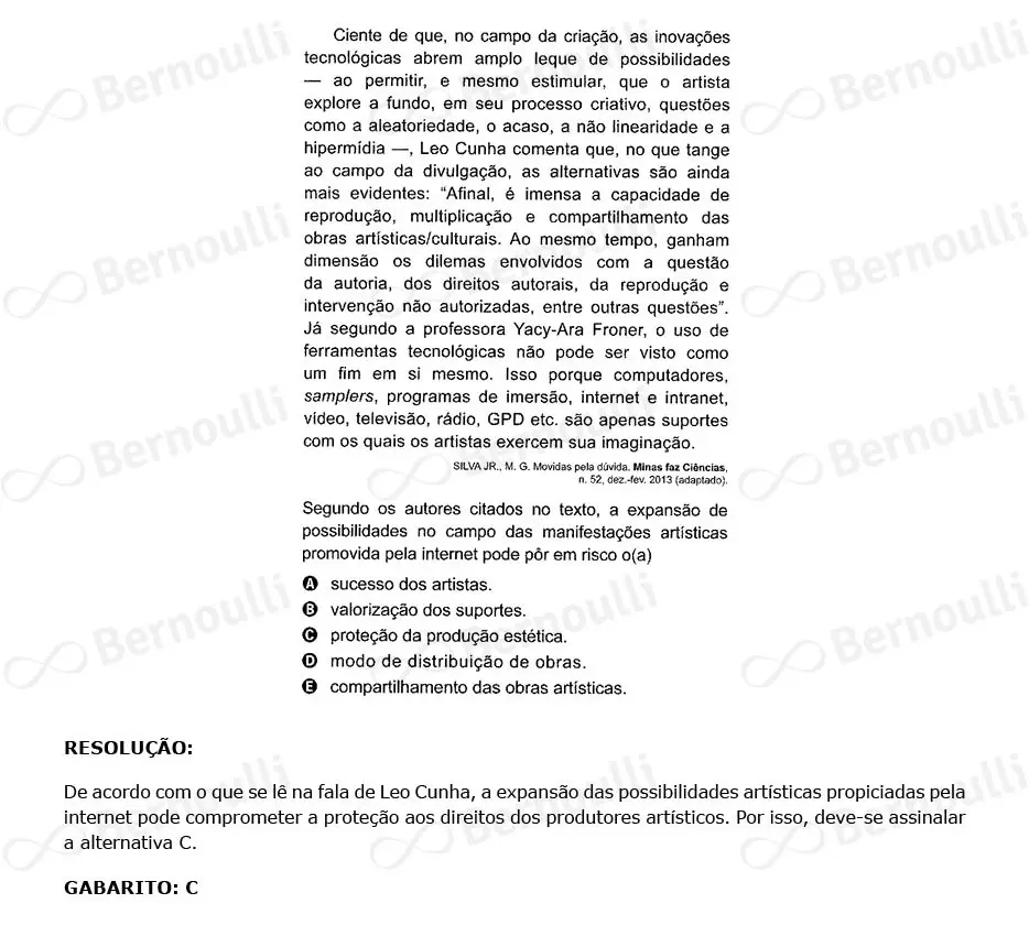 Questão 38 - Caderno Amarelo - 2023 - 1º Dia - Enem