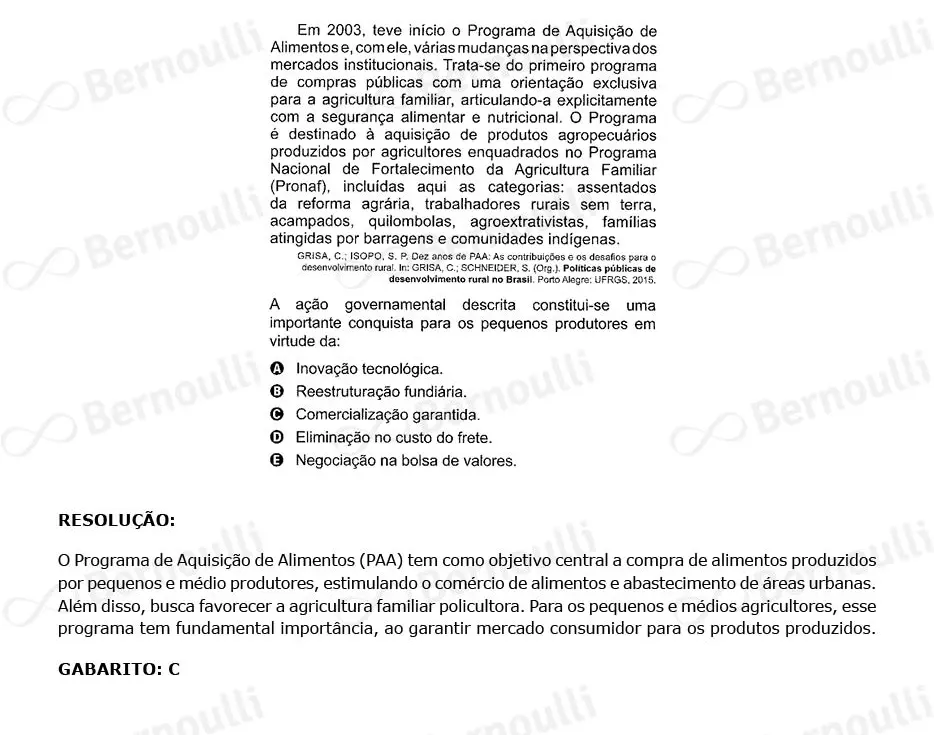 Questão 57 - Caderno Amarelo - 2023 - 1º Dia - Enem