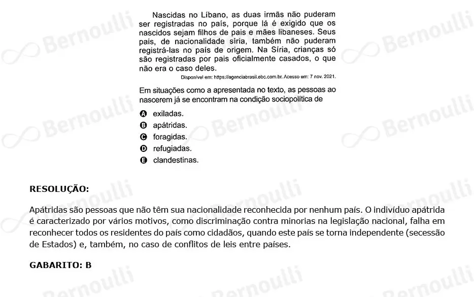 Questu00e3o 76 - Caderno Amarelo - 2023 - 1u00ba Dia - Enem