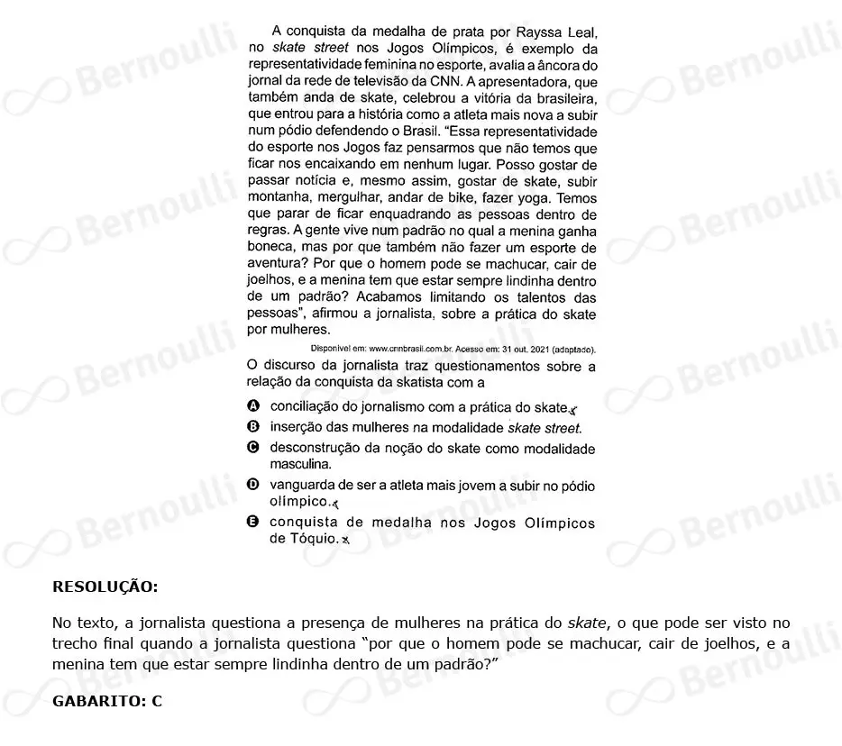 Questão 9 - Caderno Amarelo - 2023 - 1º Dia - Enem