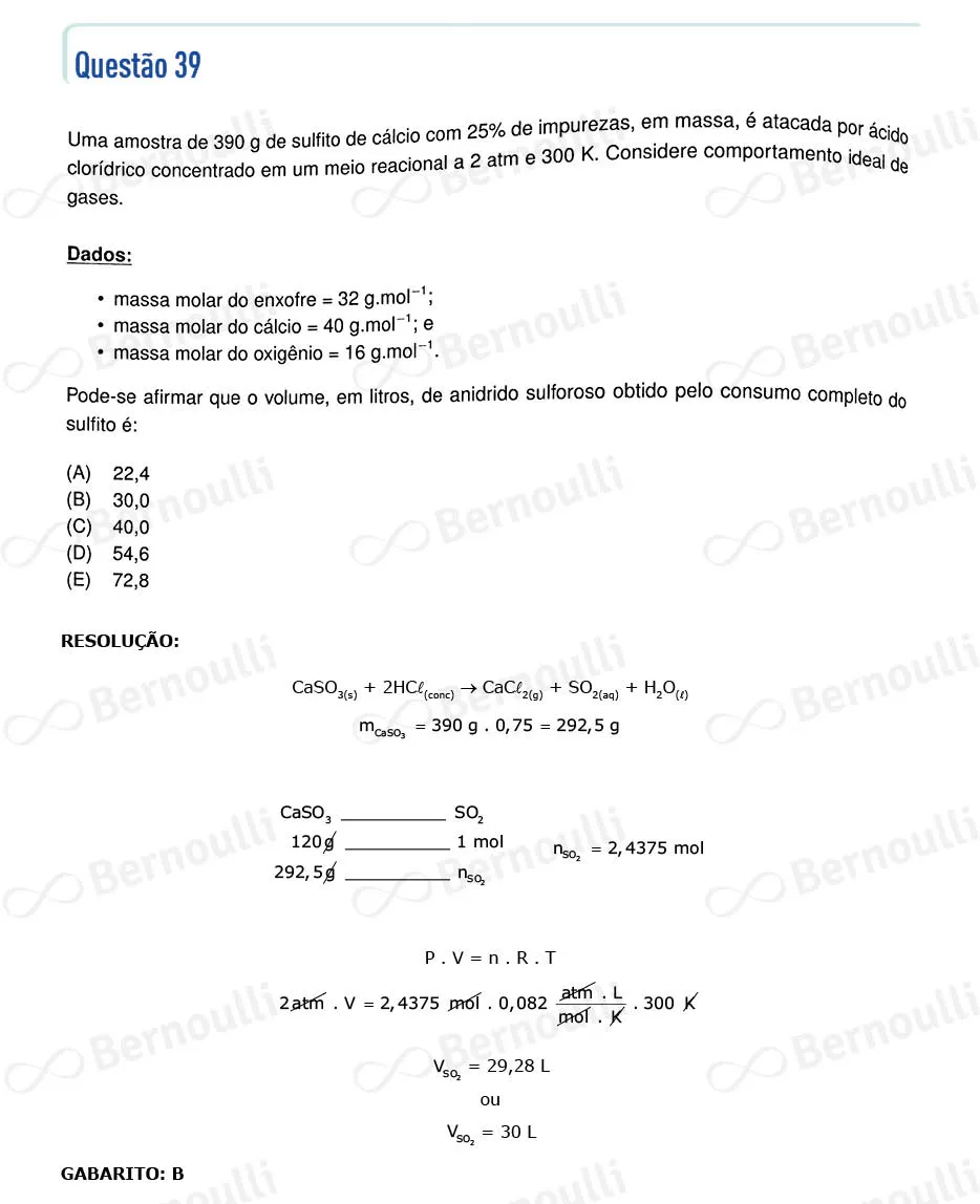 Questu00e3o 39 - Questu00f5es - 2022 - 1u00ba Fase - IME