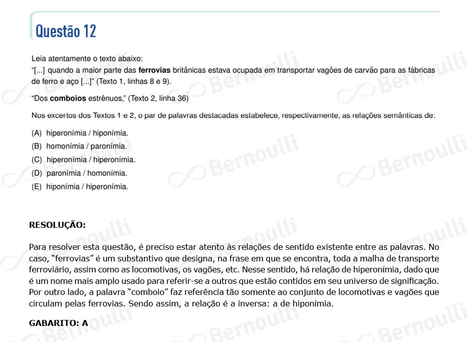 Questu00e3o 12 - Portuguu00eas - Inglu00eas - 2023 - 2u00b0 Fase - IME