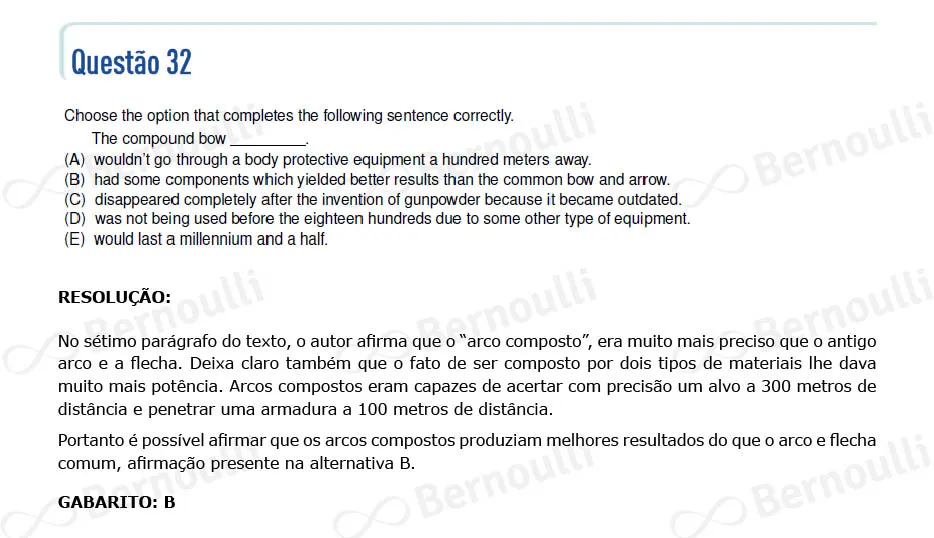 Questu00e3o 32 - Portuguu00eas - Inglu00eas - 2023 - 2u00b0 Fase - IME