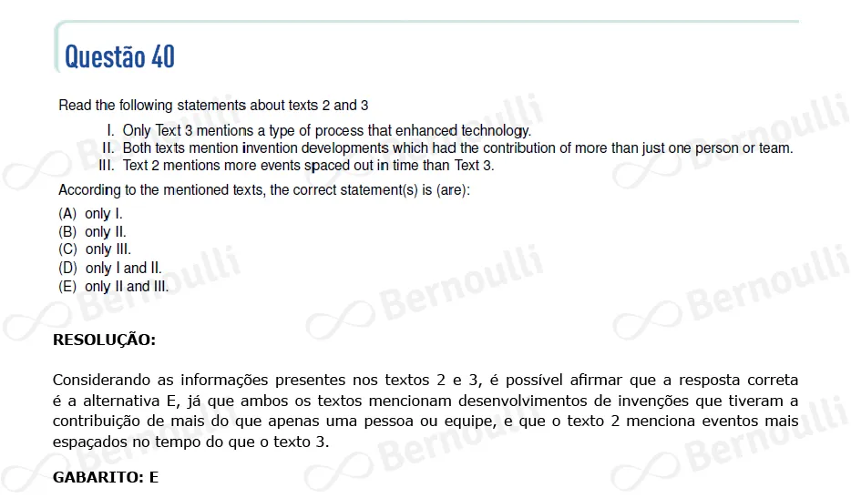 Questu00e3o 40 - Portuguu00eas - Inglu00eas - 2023 - 2u00b0 Fase - IME