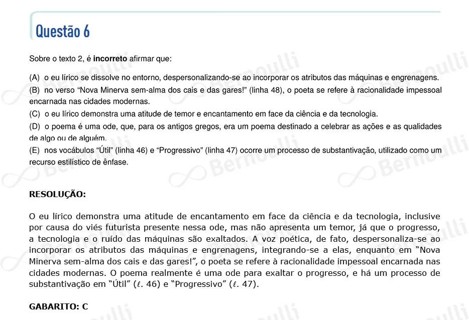 Questu00e3o 6 - Portuguu00eas - Inglu00eas - 2023 - 2u00b0 Fase - IME