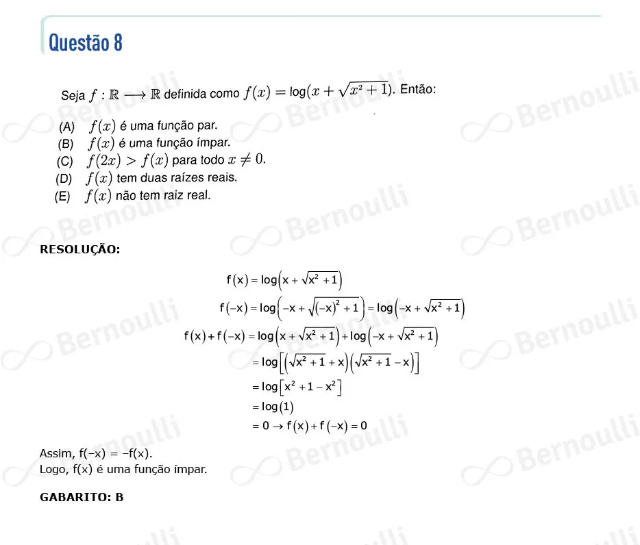 Questu00e3o 8 - Questu00f5es - 2023 - 1u00ba Fase - IME