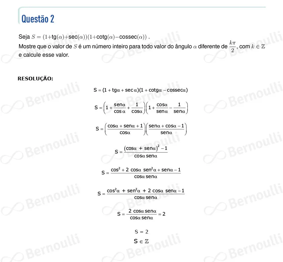 Questu00e3o 2 - Matematica - 2023 - 2u00b0 Fase - IME