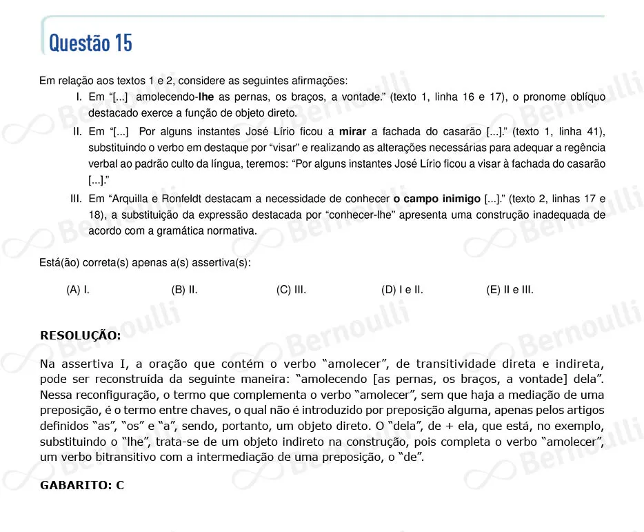 Questu00e3o 15 - Portuguu00eas - Inglu00eas - 2023 - 2u00b0 Fase - IME