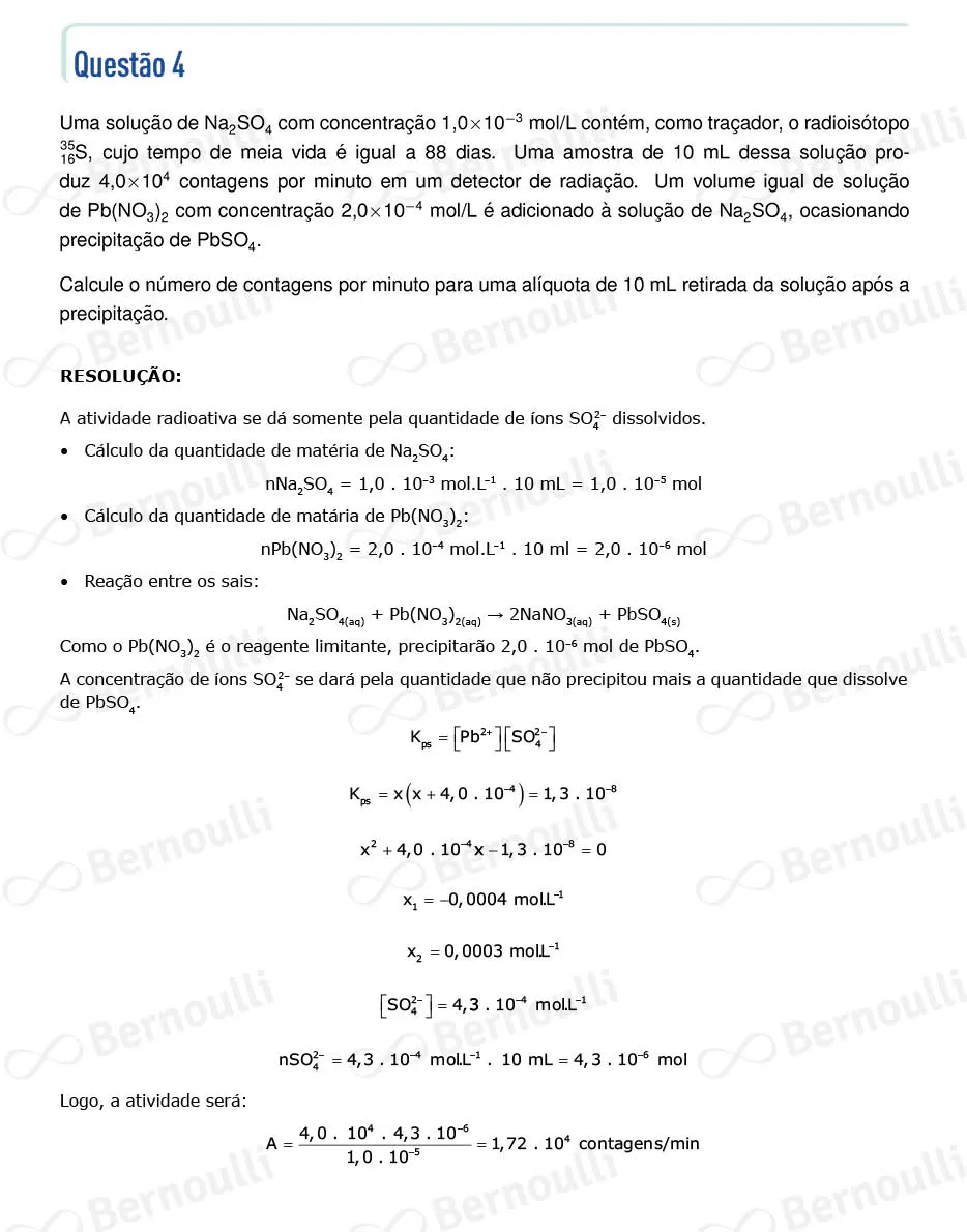 Questu00e3o 4 - Quimica - 2023 - 2u00b0 Fase - IME