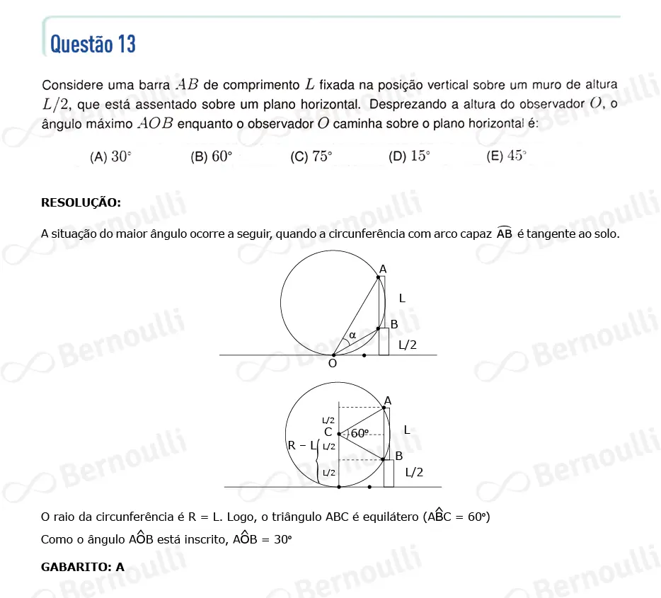 Questu00e3o 13 - Questu00f5es - 2024 - 1u00ba Fase - IME