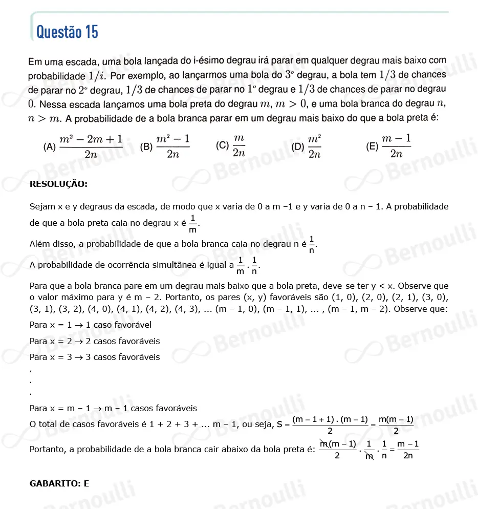 Questu00e3o 15 - Questu00f5es - 2024 - 1u00ba Fase - IME