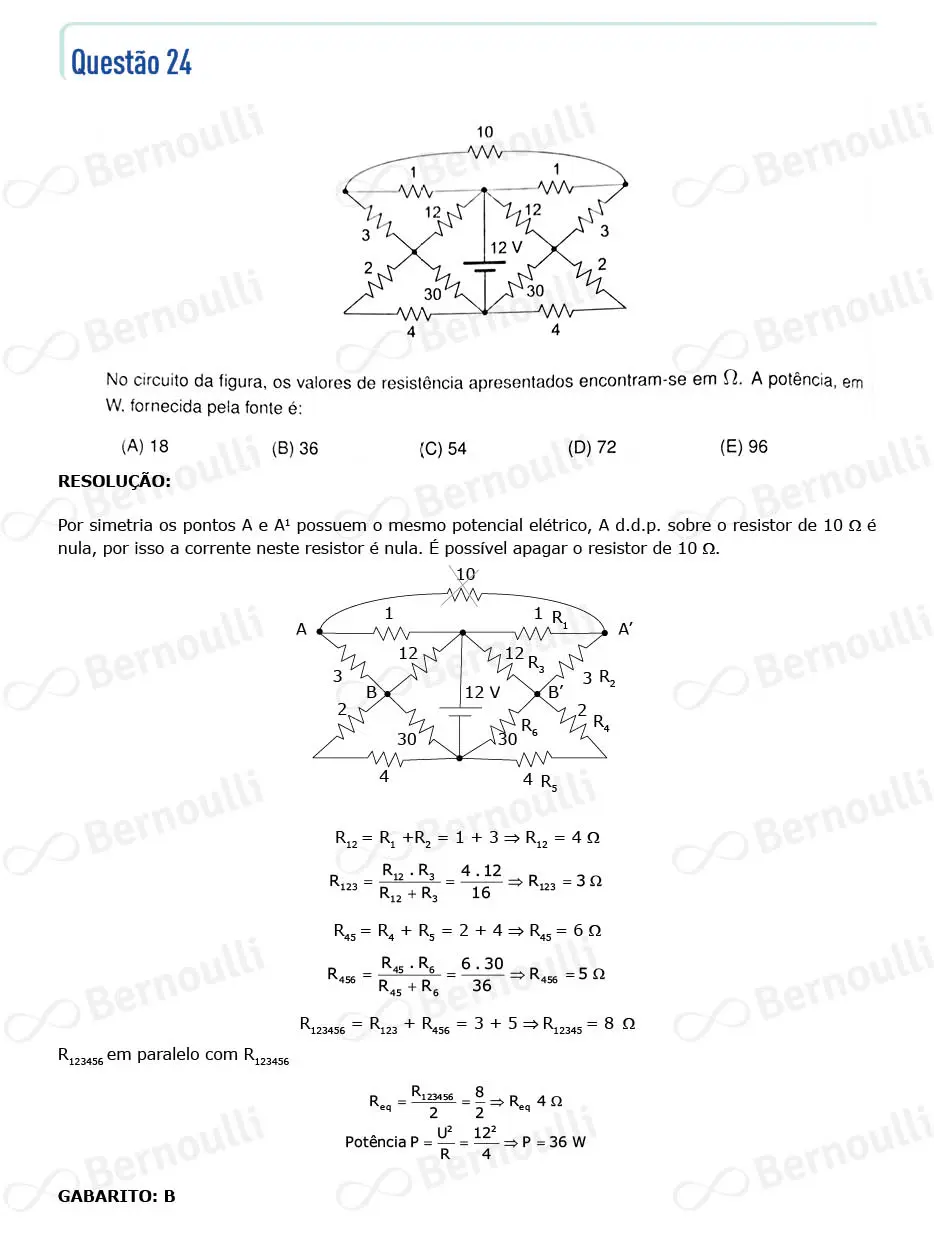 Questu00e3o 24 - Questu00f5es - 2024 - 1u00ba Fase - IME