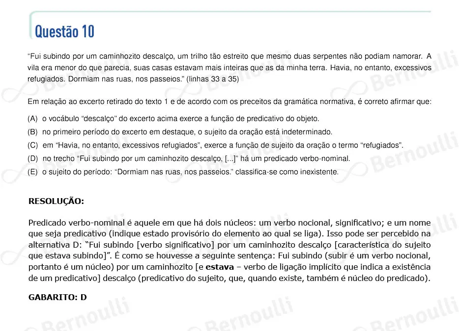 Questu00e3o 10 - Portuguu00eas - Inglu00eas - 2024 - 2u00b0 Fase - IME