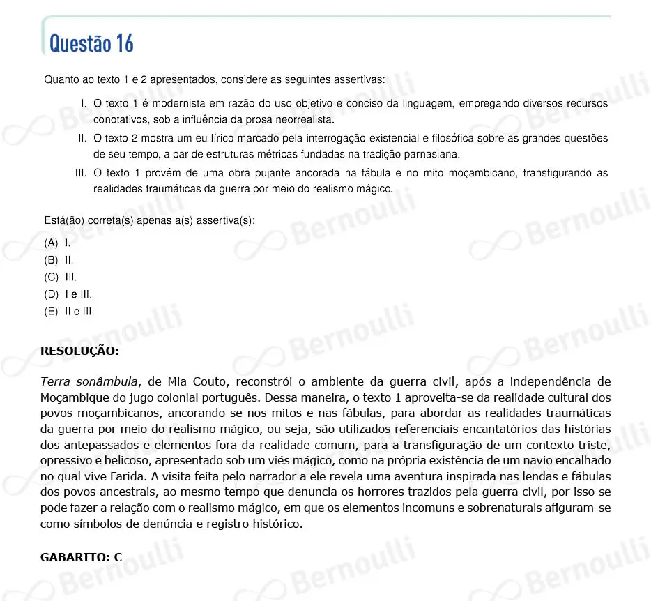 Questu00e3o 16 - Portuguu00eas - Inglu00eas - 2024 - 2u00b0 Fase - IME