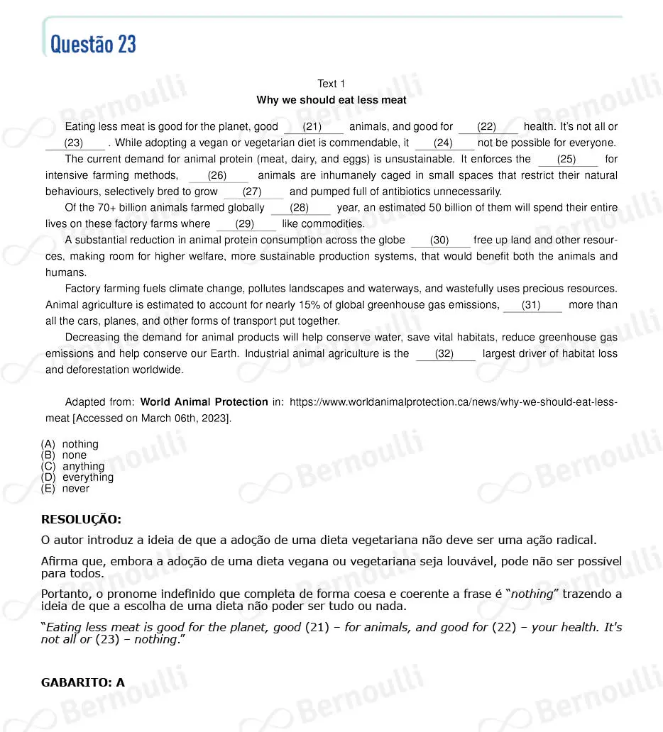 Questu00e3o 23 - Portuguu00eas - Inglu00eas - 2024 - 2u00b0 Fase - IME