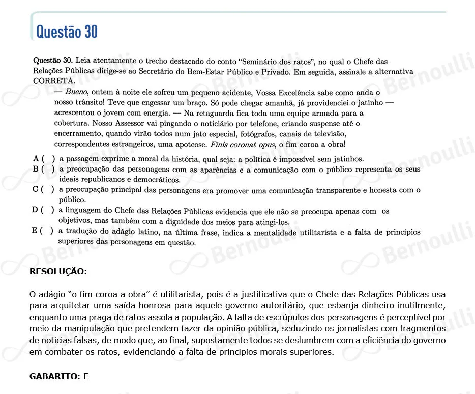 Questu00e3o 30 - Questu00f5es - 2022 - 1u00ba Fase - ITA