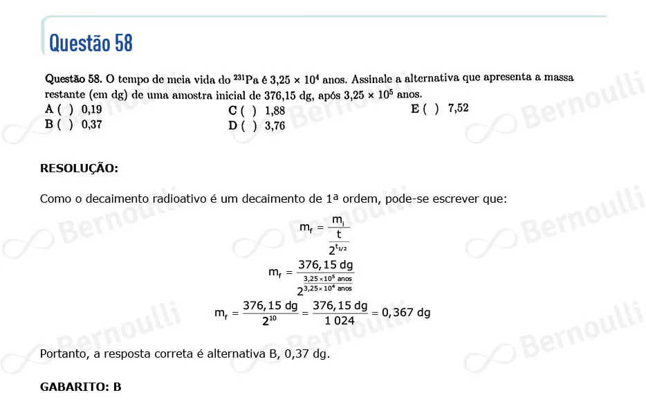 Questu00e3o 58 - Questu00f5es - 2022 - 1u00ba Fase - ITA